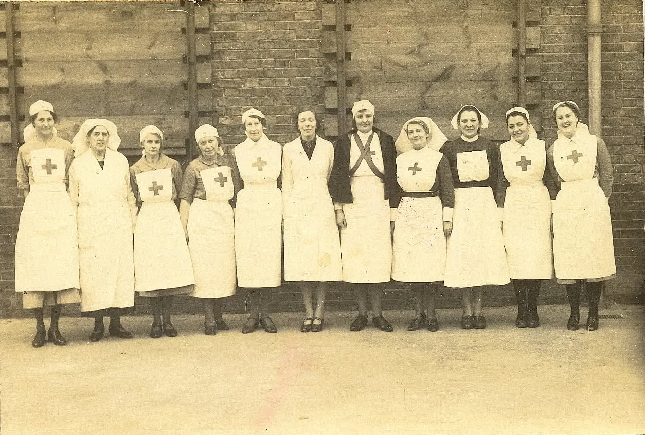 Alicia con un grupo de enfermeras voluntarias