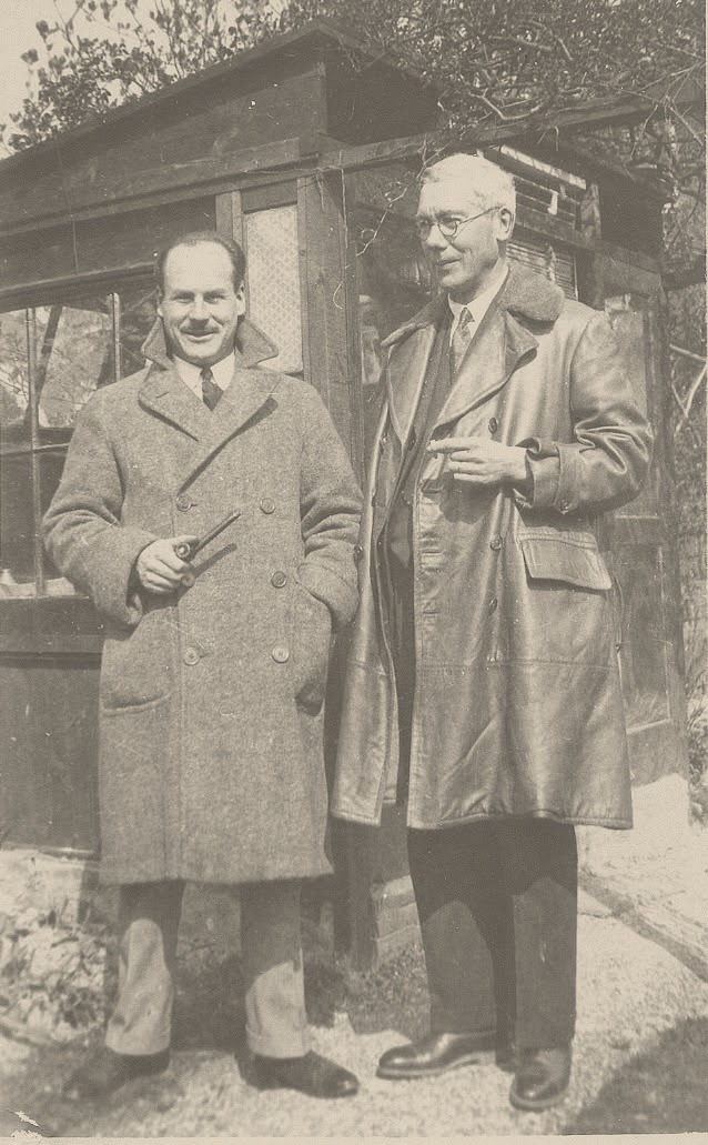 Bernard Haslip Brunton con su hijo Bernardo Brunton Trigueros