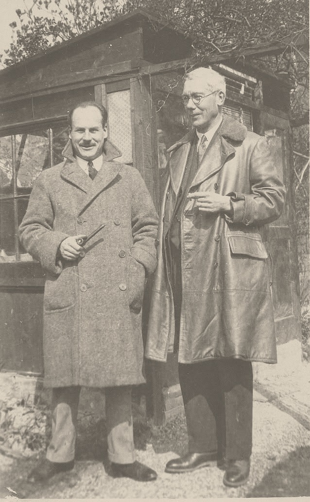 Bernard Haslip Brunton con su hijo Bernardo Brunton Trigueros