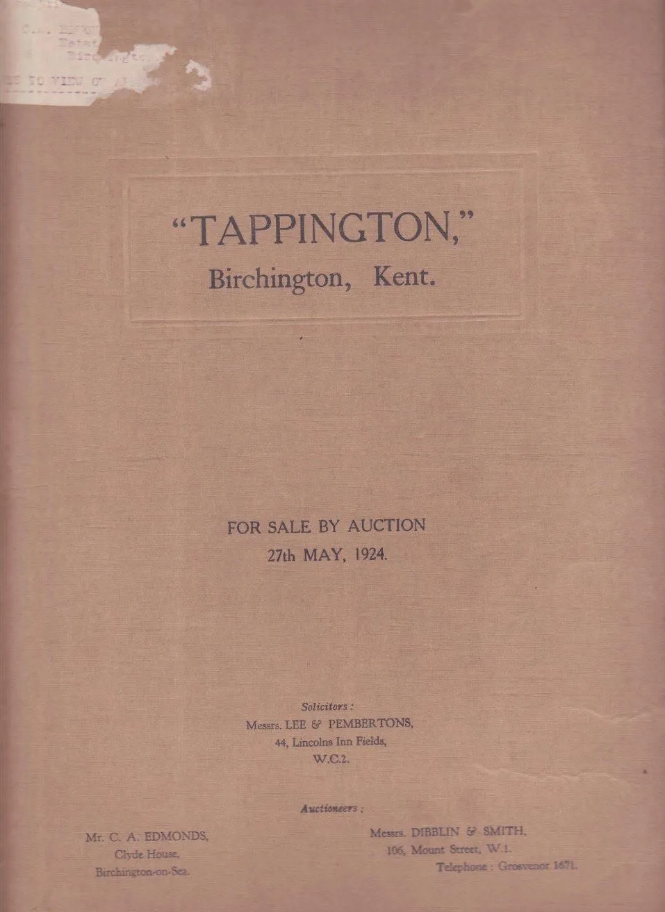 Subasta de Tappington